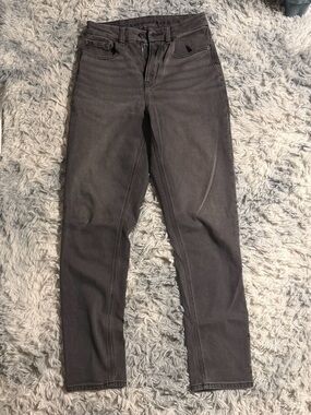 American Eagle Outfitters Straight Leg Jeans in Black stretch size 2